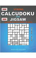 200 Strong Calcudoku and 200 Jigsaw Sudoku very hard levels.: 9x9 Calcudoku complicated version very hard levels + 9x9 Jigsaw Even - Odd puzzles X diagonal sudoku very hard levels. Holmes presents original puzz