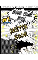 Blank Comic Book Sketch Book