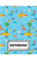 Notebook: Cute Dog Bear: Journal Diary, Lined pages (Composition Notebook Journal) (8.5" x 11")
