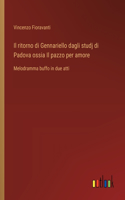 ritorno di Gennariello dagli studj di Padova ossia Il pazzo per amore