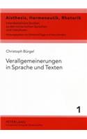 Verallgemeinerungen in Sprache Und Texten