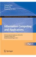 Information Computing and Applications