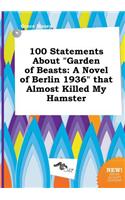 100 Statements about Garden of Beasts