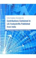 Information Access to Contributions Contained in Lis Festschrifts Published from India