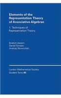 Elements of the Representation Theory of Associative Algebras: Volume 1