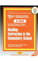 READING INSTRUCTION IN THE ELEMENTARY SCHOOL: Passbooks Study Guide