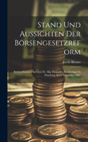 Stand Und Aussichten Der Börsengesetzreform