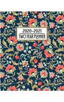 2020 - 2021 Two Year Planner: Pretty Country Floral Daily Weekly Monthly 2020 - 2021 Planner Organizer. Nifty Two Year Motivational Agenda Schedule with Vision Board, Habit Track(1 8x10 Pretty Simple Planner)