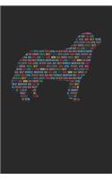 Bernese Mountain Dog Notebook 'Word Cloud' - Gift for Dog Lovers - Bernese Mountain Dog Journal