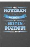 Dieses Notizbuch Gehört Der Besten Dozentin Aller Zeiten
