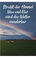 Strahlt der Himmel blau und klar wird das Wetter wunderbar