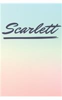 Scarlett: Personalized Scarlett Journal / Birthday Gift / Greeting Card / Diary Name Gift Alternative