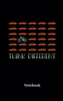 Think Different Notebook: Lined Journal for Biker, Bicycle and Bike Fans - Paperback, Diary Gift for Men, Women and Children