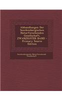Abhandlungen Der Senckenbergischen Naturforschenden Gesellschaft, Zwanzigster Band