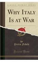 Why Italy Is at War (Classic Reprint)