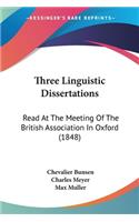 Three Linguistic Dissertations