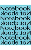 Dot Grid Notebook 1/8 Inch Squares 160 pages: Notebook Not Ebook with turqoise cover, 8.5"x11" 1/8 inch dot grid graph paper, perfect bound, ideal for structuring sketches