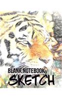 Blank Notebook Sketch: Blank Doodle Draw Sketch Books