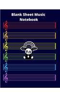 Blank Sheet Music Notebook