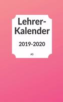 Lehrerkalender 2019 2020 A5
