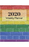 2020 Weekly Planner: Supporting the LGBT, LGBTQ and Gay community; 8x10inch Weekly Planner / Diary