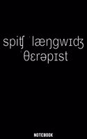 Speech language therapist Notebook