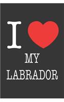 I Heart My Labrador Notebook