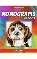 Nonograms of Dogs: Colored Griddlers- Exclusive and High-Quality Japanese Nonograms - Hanjie Griddlers Nonograms