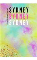 Sydney Sydney Sydney Lined Undated Journal