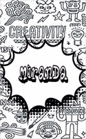 Miranda: Personalized Doodle Journal, Notebook Diary Features 120 Pages of Lined Paper Featuring 120 Pages 6x9