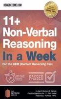 11+ Non-Verbal Reasoning in a Week