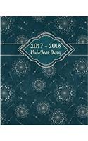 2017 - 2018 Mid-Year Diary: Week to View Planner Wo2p Week on 2 Pages Blue Dandelion Cover