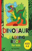 DINOSAUR COLORING BOOK for kids: Great Gift For Boys & Girls Ages 4-8