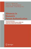 Advances in Biometric Person Authentication