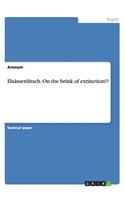 Elsässerditsch. On the brink of extinction!?