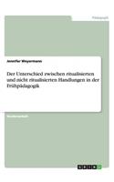 Der Unterschied zwischen ritualisierten und nicht ritualisierten Handlungen in der Frühpädagogik