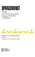 Sprachkunst. Beitrage Zur Literaturwissenschaft / Sprachkunst Jahrgang XLVI/2015 2.Halbband