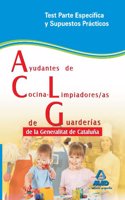 Ayudantes de Cocina-Limpiadores/as de Guarderias de la Generalitat de Cataluna. Test parte especifica y supuestos practicos