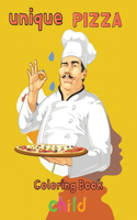 unique pizza coloring book child