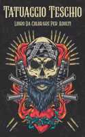Tatuaggio Teschio Libro Da Colorare Per Adulti