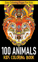 100 Animals Kids Coloring Book