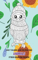 Adult Coloring Book for Good Vibes - Animals - Stress Relieving Designs