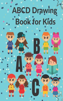 ABCD Drawing Book for Kids: Kindergarten ABCD Alphabet Drawing Books With Line Journal