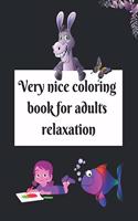 Very nice coloring book for adults relaxation