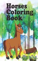 Horses Coloring Book