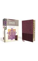 NRSV, Thinline Reference Bible, Large Print, Leathersoft, Burgundy, Thumb Indexed, Comfort Print
