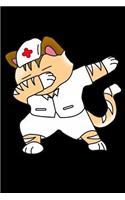 Cat dabbing: Notebook Journal Diary 110 Lined pages