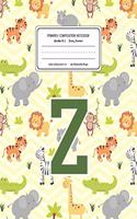 Primary Composition Notebook Grades K-2 Story Journal Z