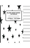 Blank Sheet Music Notebook