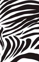 Zebra Print Notebook 8.5 X 11 inches 120 College Ruled Pages Blank Lined